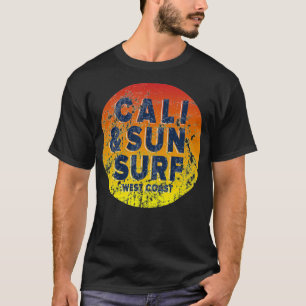 Californië West Coast Surf and Sun T-shirt