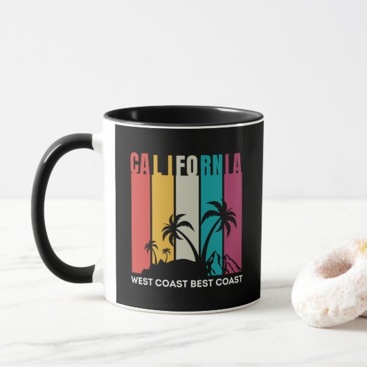 Californië Westkust Beste kust Mok (Met donut)