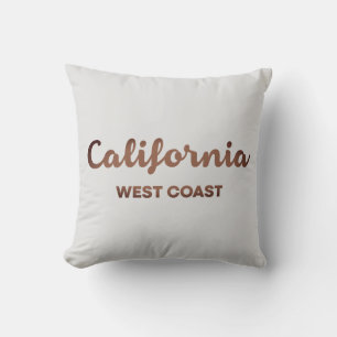 Californië Westkust Mooie Vormgeving Tekst Kussen