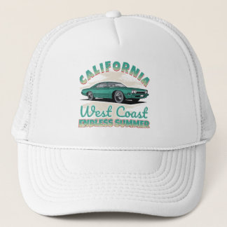 Californië Westkust Vintage Auto Trucker Pet