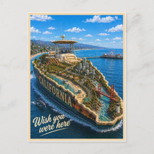 Californië Wish You Were Here State Serie Briefkaart