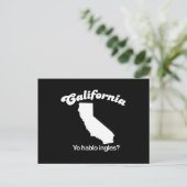 Californië - Yo hablo enkelgelt T-shirt Briefkaart (Staand voorkant)