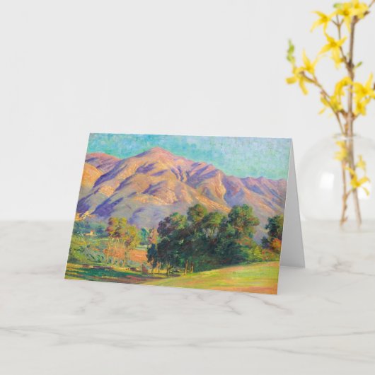 Californisch landschap | Arthur Merton Hazard Kaart (Gele Bloem)