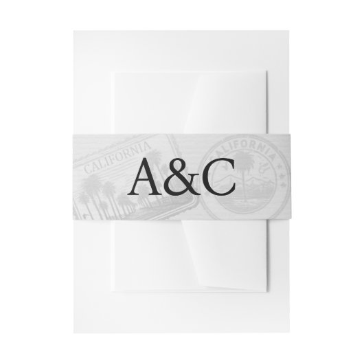 Californisch paspoort uitnodigingen wikkel (Voorkant Voorbeeld)