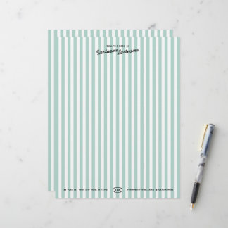 Californisch Resort Gestreepte Briefpapier Briefho Briefhoofd
