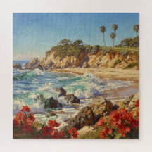 Californisch Strand | Impressionistische Kustkunst