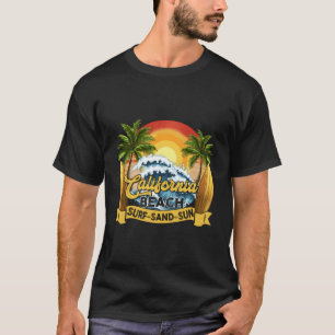 Californisch Strand Surfzand Zon Zomer T-shirt