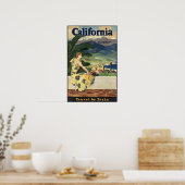Californische  Amerikaanse reisposter Poster (Keuken)