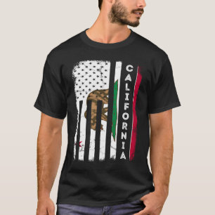 Californische Amerikaanse Vlaggenstaat Californië T-shirt