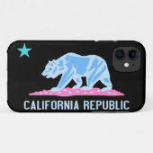 Californische Beer Vlag republiek - iPhone Case (Achterkant (horizontaal))