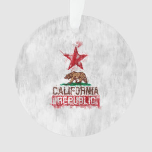 Californische Beer Vlag Schilderstijldecor Ornament