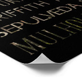 Californische bestemmingen poster (Hoek)