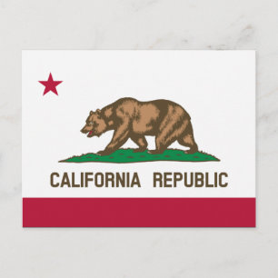 Californische briefkaarten onder de vlag van Calif
