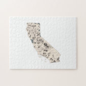 Californische Californische kaart van het Afbeeld Legpuzzel (Horizontaal)
