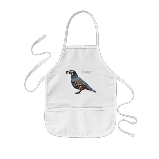 Californische cartoon kinder schort (Voorkant)