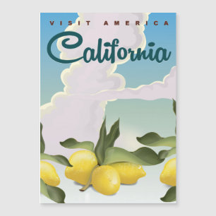 Californische citroenen vintage reisprint.