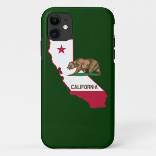 Californische contouren en vlag iPhone 11 hoesje