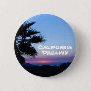 Californische droomButton Ronde Button 5,7 Cm