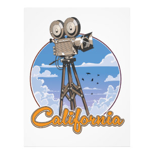 Californische filmcamera foto afdruk