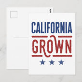Californische gekweekte Californische pride gebore Briefkaart (Voorkant / Achterkant)