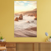 Californische kust canvas afdruk (Insitu (Woonkamer))