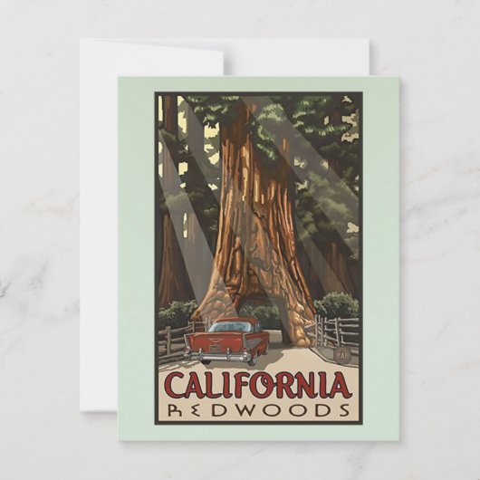  Californische kustmammoetreizen Notitiekaartje (Voorkant)