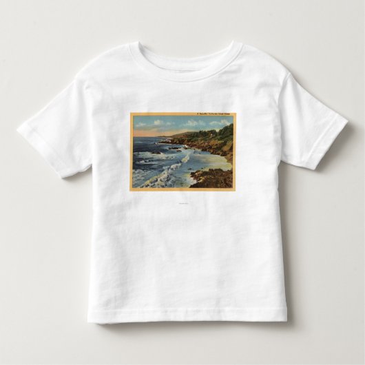 Californische kustschaal kinder shirts (Voorkant)