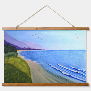 Californische kustwateren Poster Hangend Wandkleed
