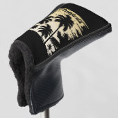Californische palmboom golfheadcover (3/4 voorkant)