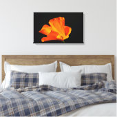 Californische papaver canvas print (Insitu (Slaapkamer))