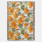 Californische papaver deken (Voorkant Verticaal)