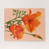 Californische papaver legpuzzel (Horizontaal)