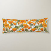 Californische papaver lichaamskussen (Achterkant)