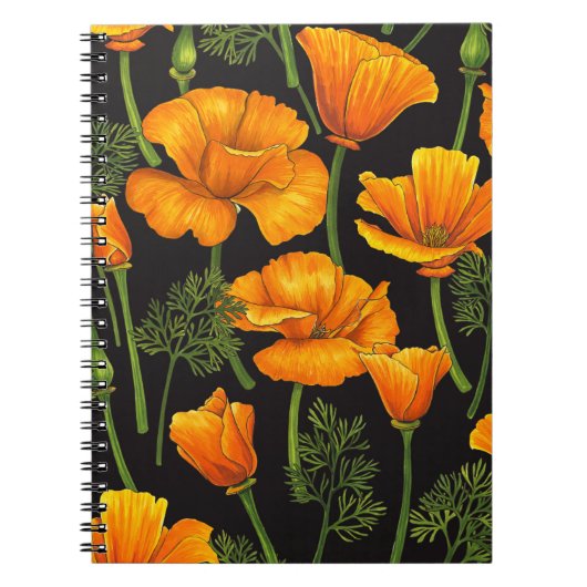 Californische papaver notitieboek (Voorkant)