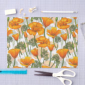 Californische papaver tissuepapier (Craft)