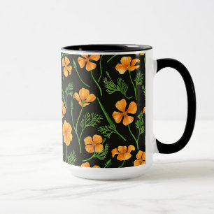 Californische papavers, zomerbloemen, oranje wil mok