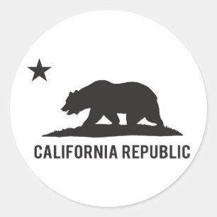 Californische republiek - Basic Ronde Sticker