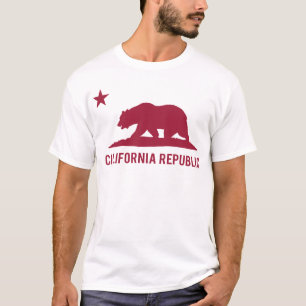 Californische republiek - Basis - Rood T-shirt