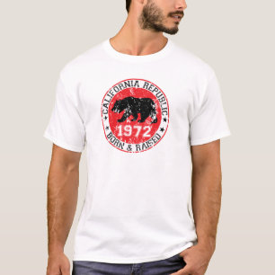 Californische republiek geboren in 1970 t-shirt