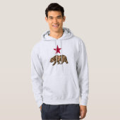 Californische republiek Grizzly Beer met Star Hood Hoodie (Voorkant volledig)