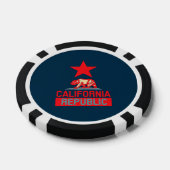 Californische Republiek in de Pop Poker Chips (Enkel)