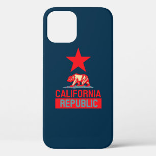 Californische Republiek in Retro Pop Style iPhone 12 Pro Hoesje