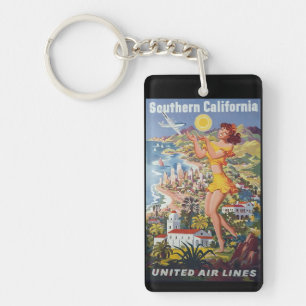 Californische  souvenirs sleutelhanger