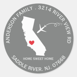 Californische staat Nieuwe sticker van label voo