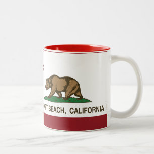 Californische staatskas Newport Beach Tweekleurige Koffiemok