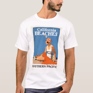 Californische stranden t-shirt