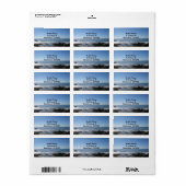 Californische strandfoto etiket (Full Sheet)