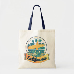 Californische surfplank tote bag