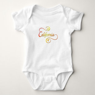 Californische typografie kunst romper