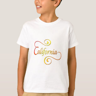 Californische typografie kunst t-shirt